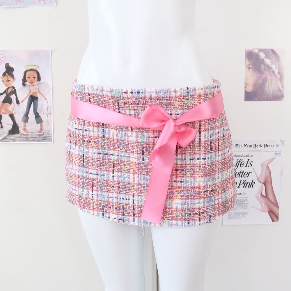 LOFT Multi-Color Tweed Mini Skirt – Size 8